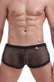 Pantalón corto Snap PetitQ Fishnet negro