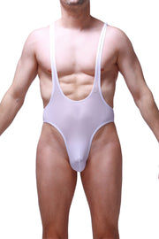 Bodysuit Thong Gonzac Plum White