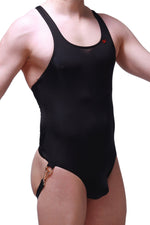 Bodysuit Jockstrap Aspet Plum Black