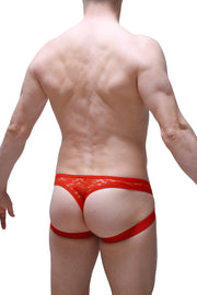 String Jockstrap Dentelle Red