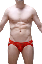 String Jockstrap Dentelle Red