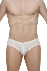 Mini Boxer Cheeky Rib White