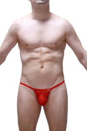 Thong Migny Lace Red