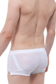 Shorts Mesh Stripe Jock White