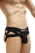 JockThong Bost Lace Black