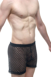 Shorts Fishnet Black