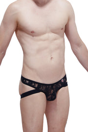 String Jockstrap Dentelle Noir - PetitQ Underwear