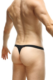 Lace Thong Black Prat